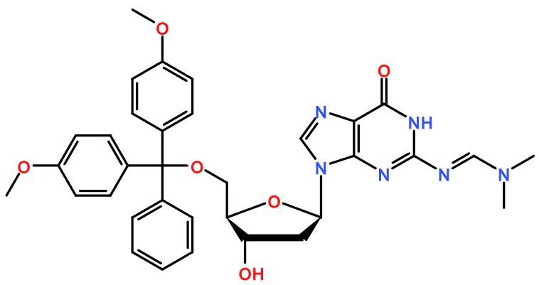 (image for) MC080609 N2-DMF-5'-O-DMT-2'-deoxy-D-guanosine